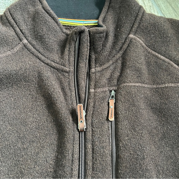 Smartwool Wool Blend Echo Lake Zip Up Vest, Brown, Men’s Size XXL - Picture 2 of 10